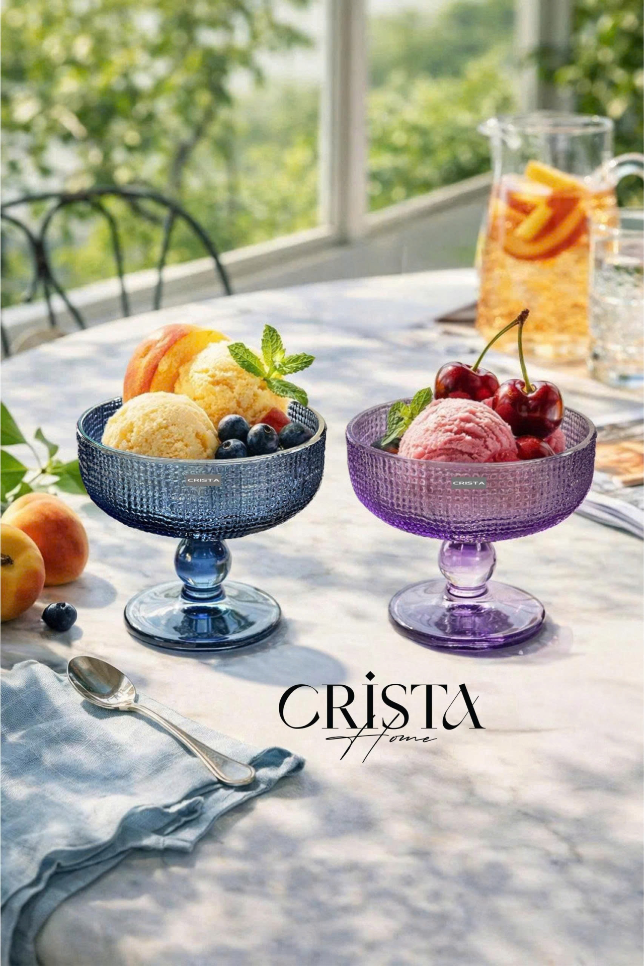 Bộ 6 Ly Đựng Kem Màu Pastel CRISTA HOME, Ly Kem (8/8)