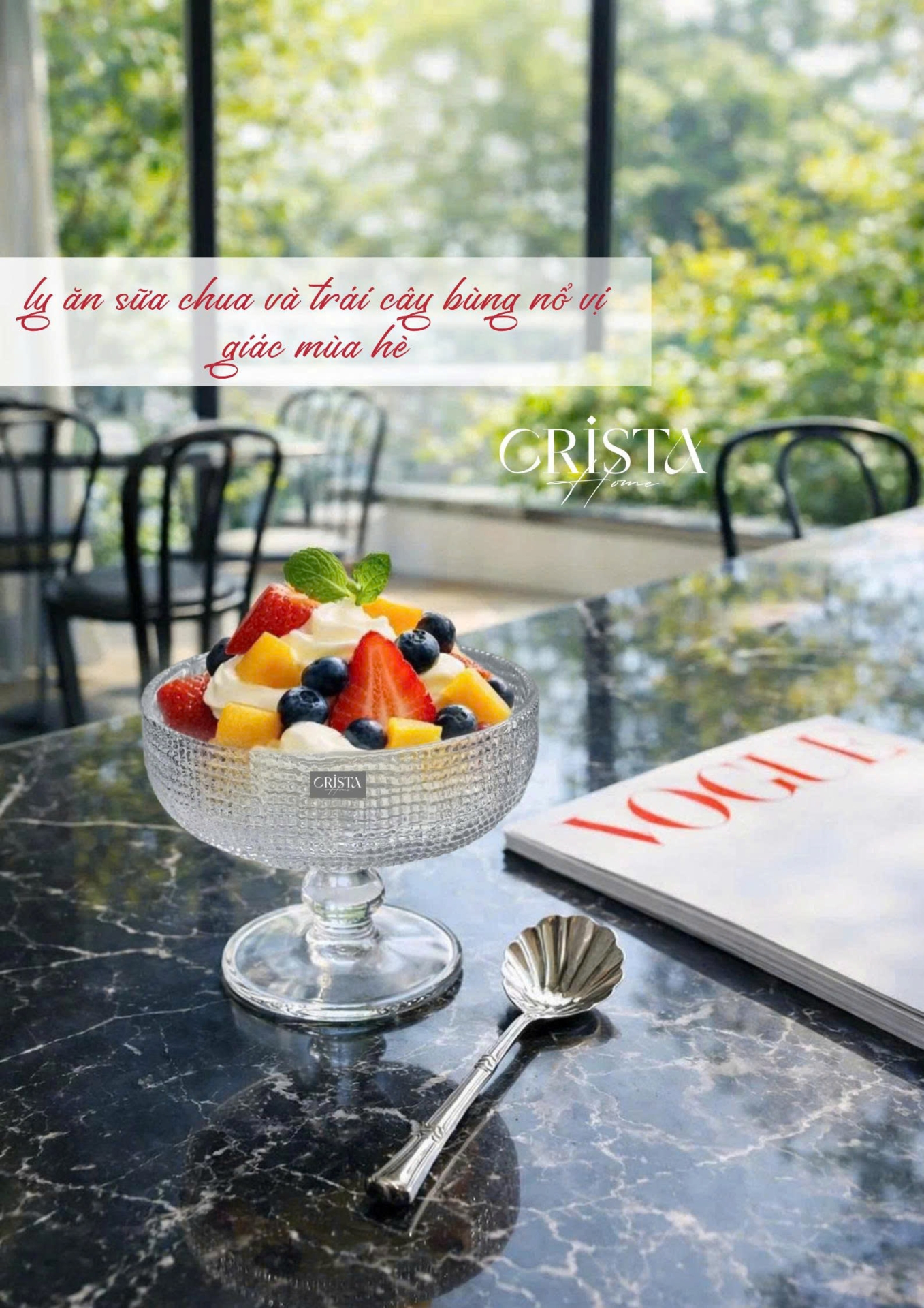 BỘ 6 LY ĐỰNG KEM - 8 MÀU RỰC RỠ CRISTA HOME — BỘ 6 LY ĐỰNG KEM - (Mix màu) (8/18)