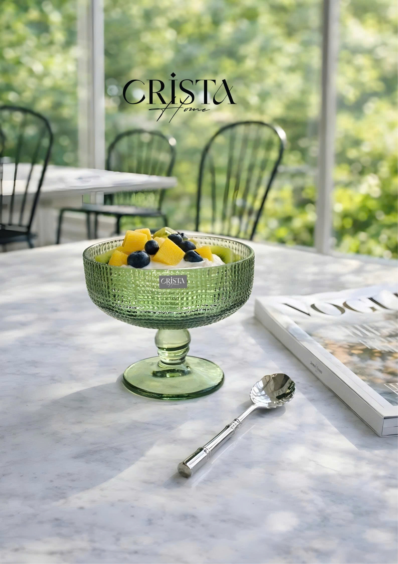 BỘ 6 LY ĐỰNG KEM - 8 MÀU RỰC RỠ CRISTA HOME — BỘ 6 LY ĐỰNG KEM - (Mix màu) (10/18)