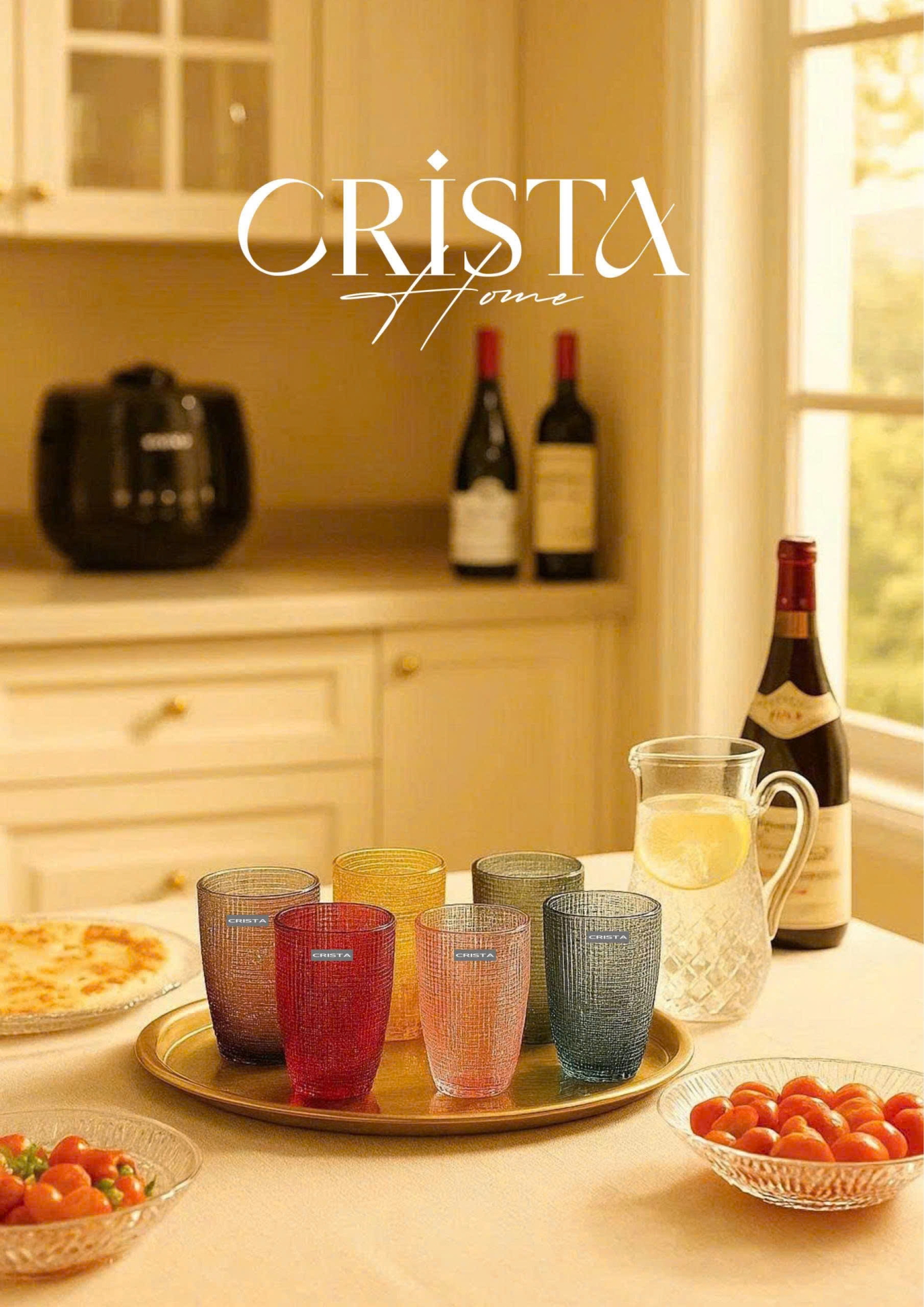 BỘ CỐC THỦY TINH VÂN LƯỚI DẬP NỔI SẮC MÀU 420ML (7/13)