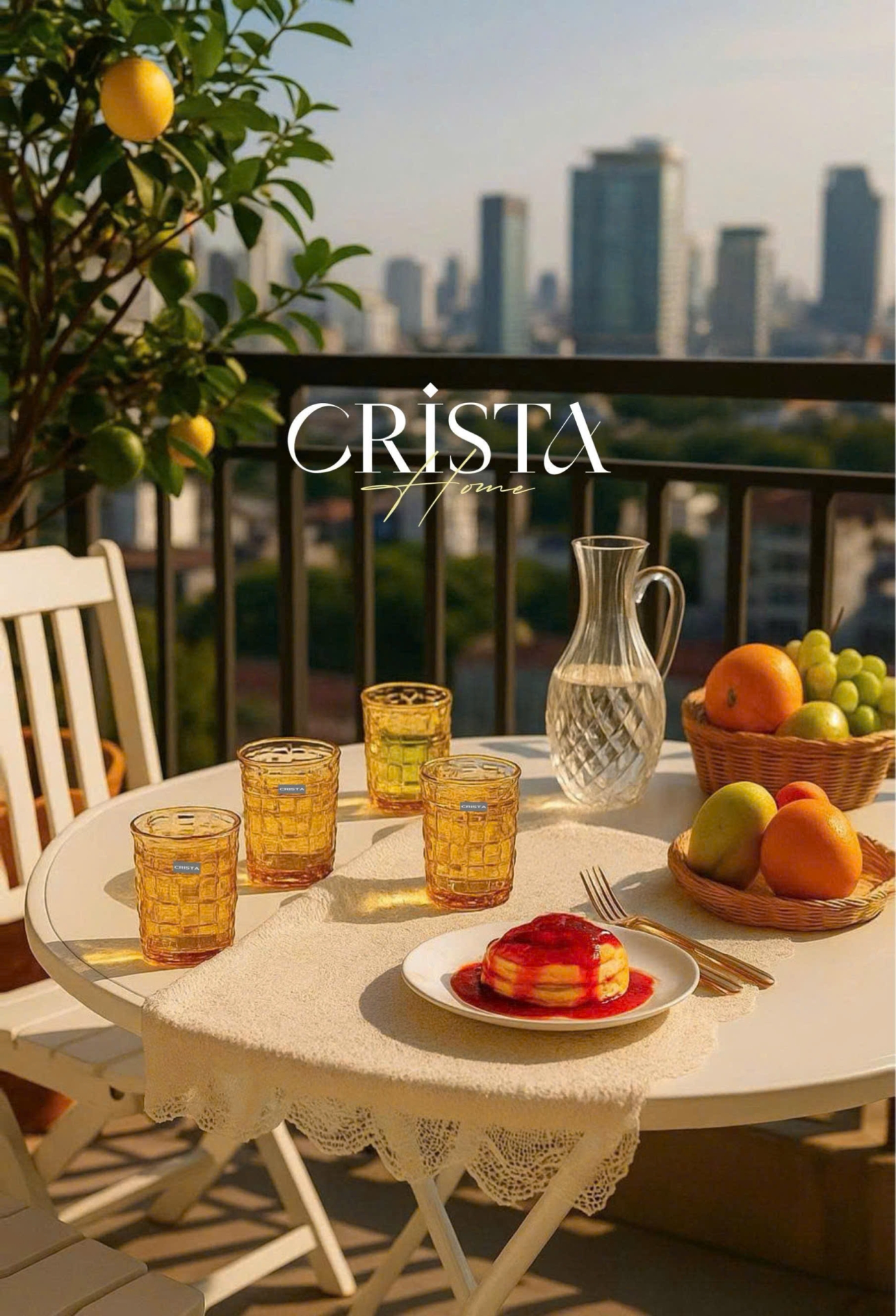 BỘ 06 CỐC THỦY TINH VÂN CARO 280ML – MÀU VÀNG (3/9)