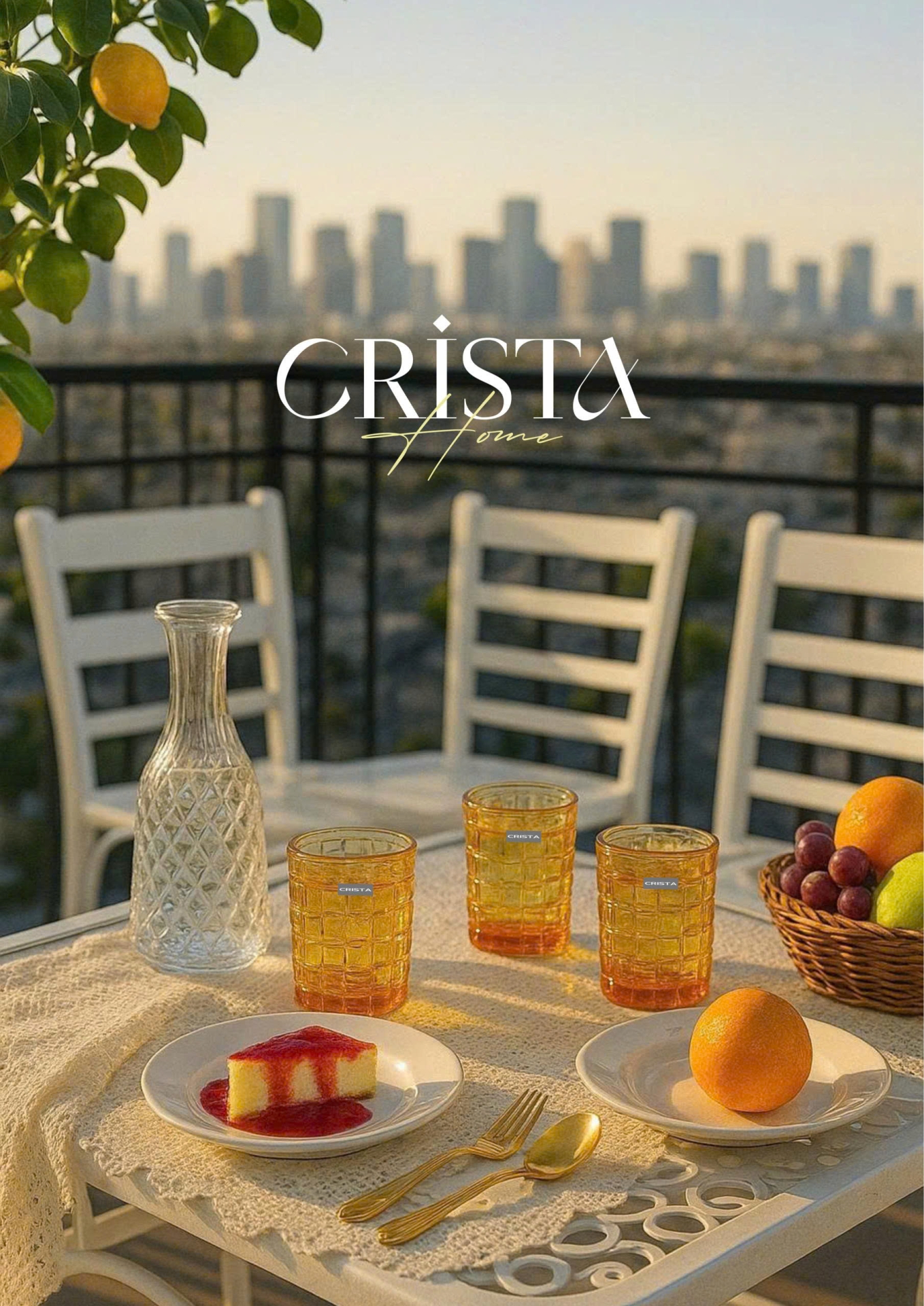 BỘ 06 CỐC THỦY TINH VÂN CARO 280ML – MÀU VÀNG (4/9)