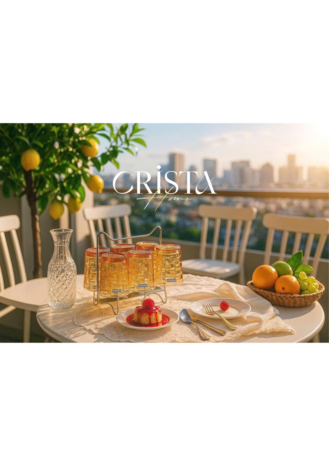 BỘ 06 CỐC THỦY TINH VÂN CARO 280ML – MÀU VÀNG (5/9)