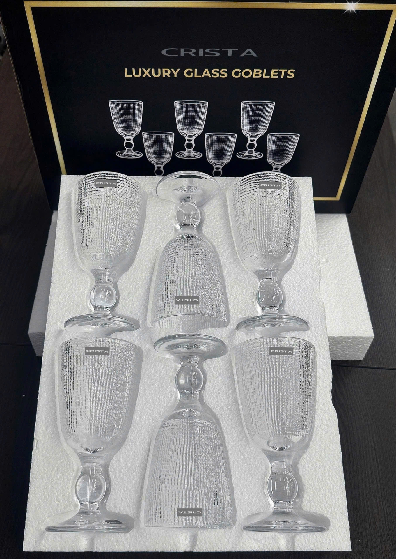 BỘ 6 LY THỦY TINH VÂN LƯỚI 240ML  — BỘ 6 LY THỦY TINH VÂN LƯỚI 240ML - MÀU XANH LÁ (13/14)