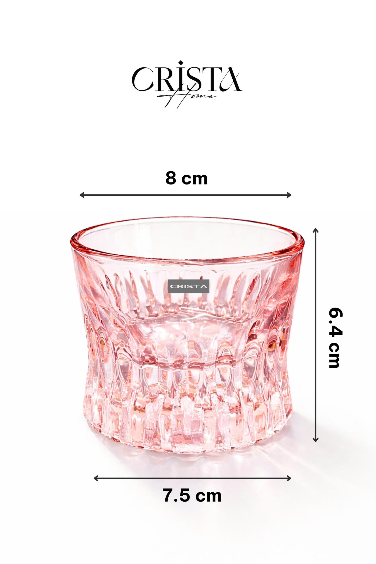 Bộ 6 cốc rượu125ml Crista Home  — (Màu trắng) (10/10)