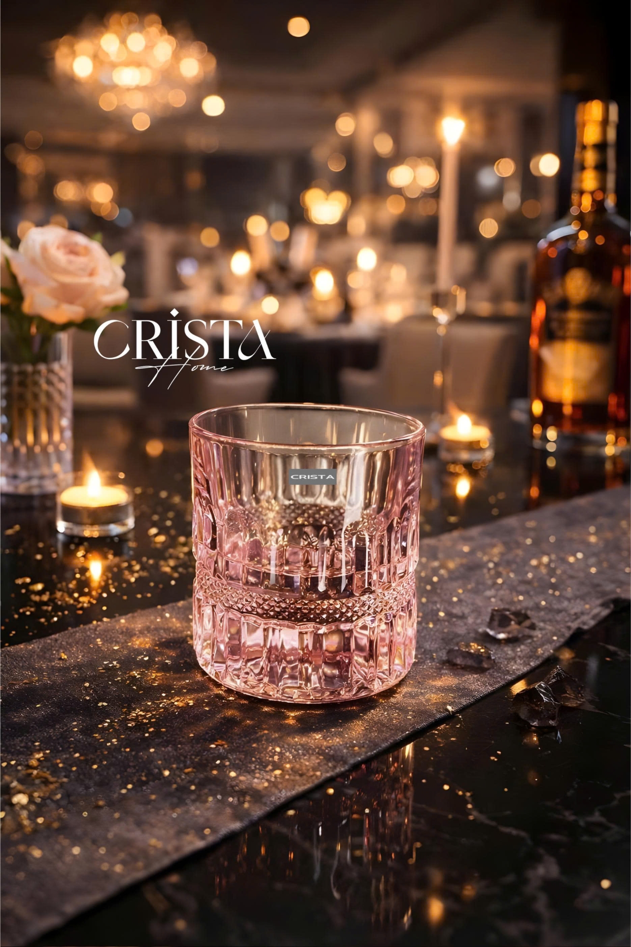 Bộ 6 cốc rượu thủy tinh Crista Home 195ml — Mix màu (3/16)