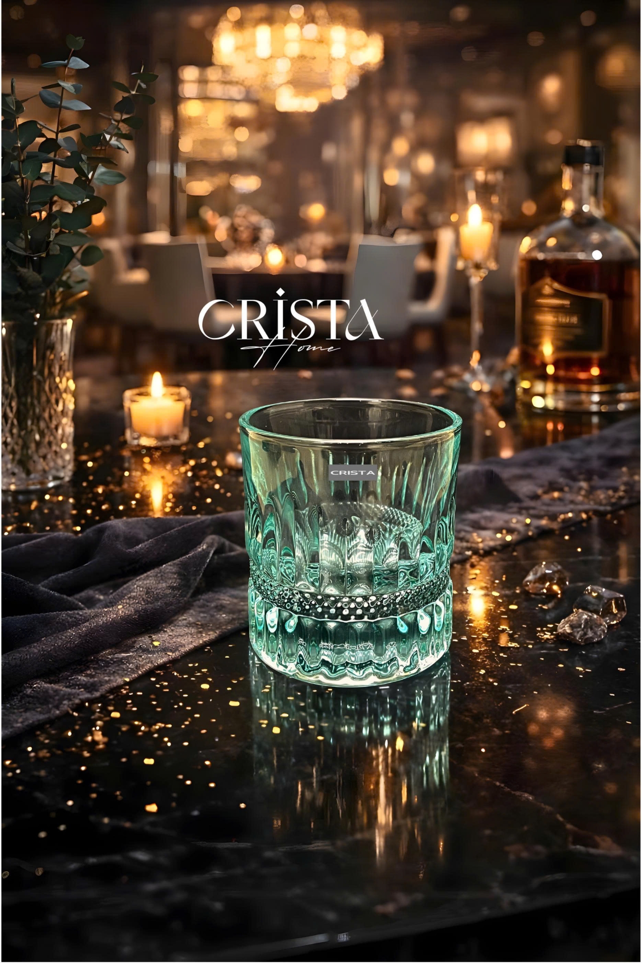 Bộ 6 cốc rượu thủy tinh Crista Home 195ml — Mix màu (5/16)