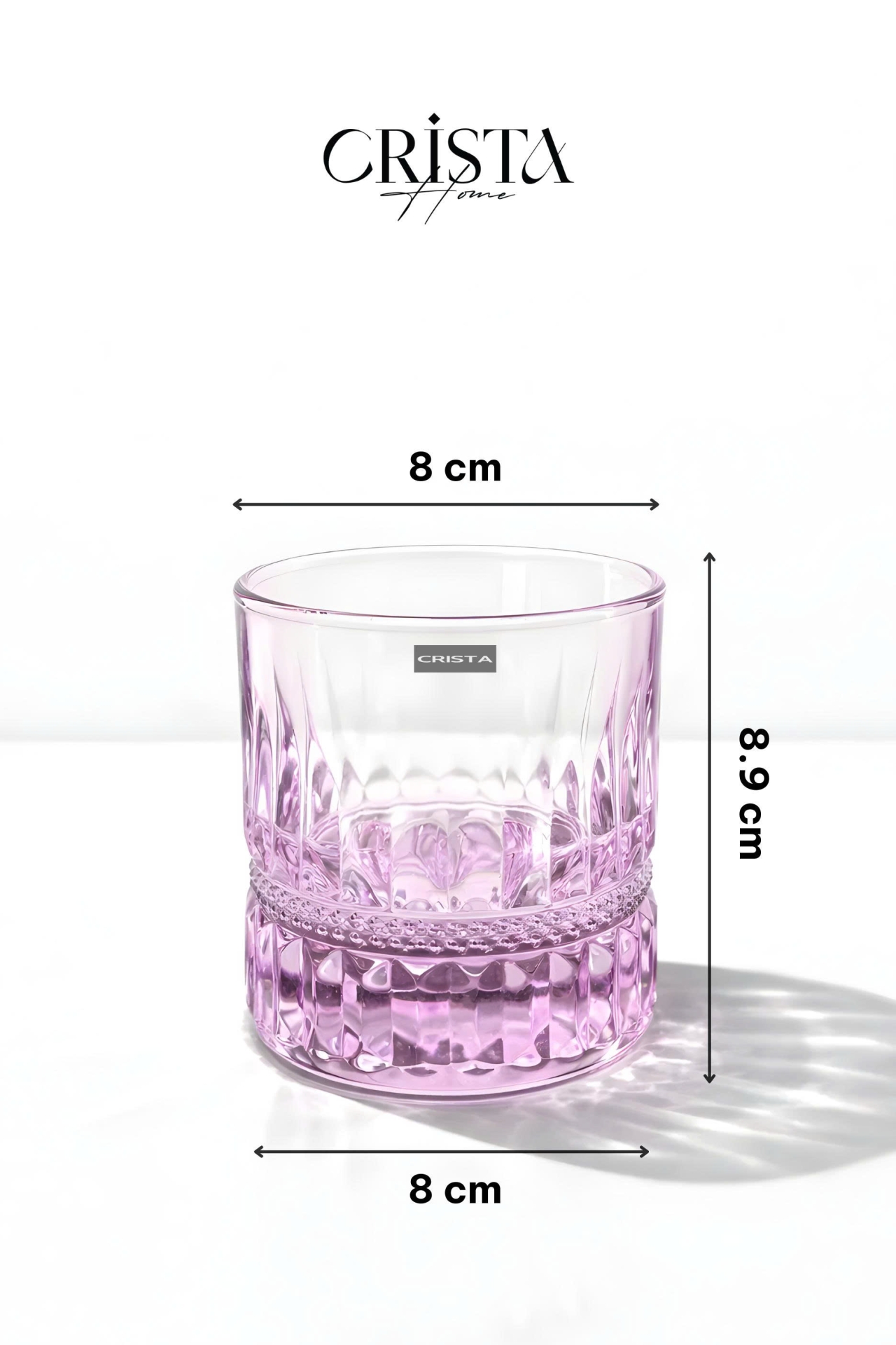 Bộ 6 cốc rượu thủy tinh Crista Home 195ml — Mix màu (15/16)