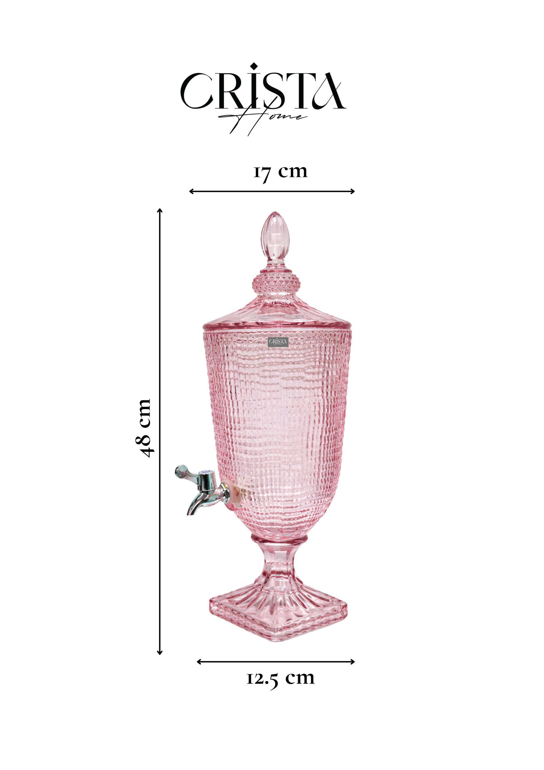 BÌNH THỦY TINH VÂN LƯỚI 3.3L MÀU HỒNG (5/7)