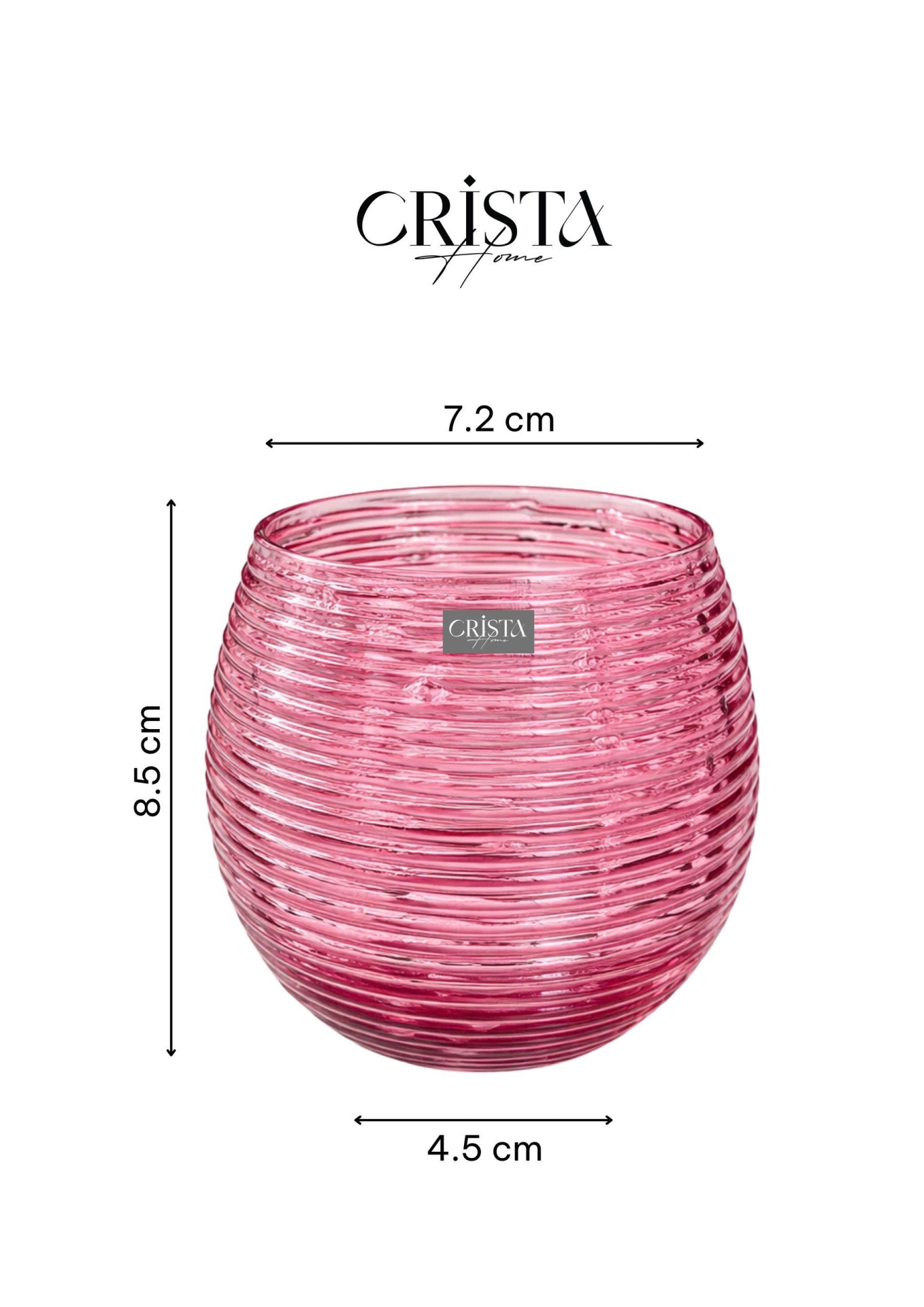 BỘ 6 CỐC THỦY TINH (8 Màu) DÁNG BẦU VÂN NGANG 300ML — MIX MÀU (5/28)